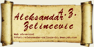 Aleksandar Zelinčević vizit kartica